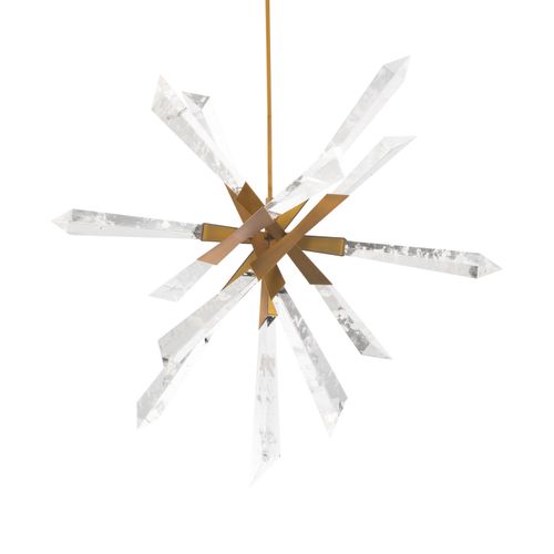 Solitude 1-Light LED Pendant in Aged Bra