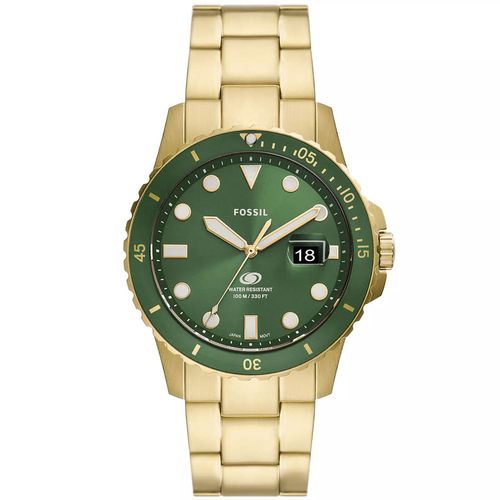 Blue Dive Quartz Green Dial Mens Watch FS5950