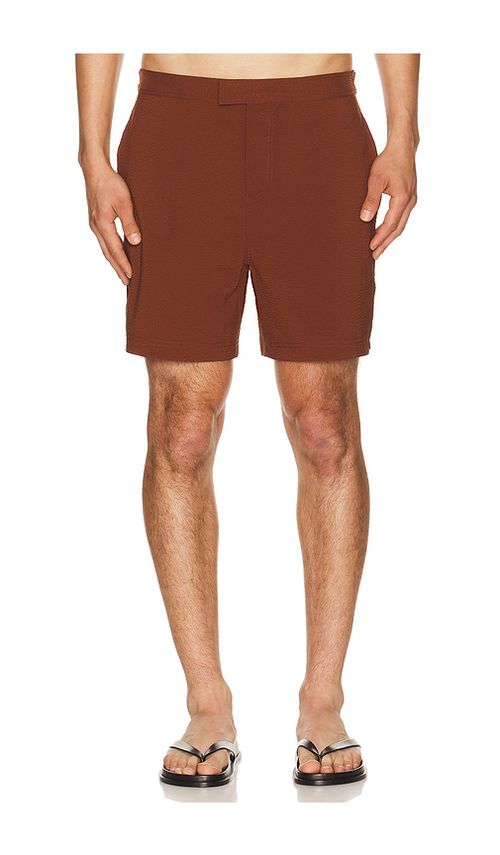Cult Gaia Nicco Swim Short in Brown. - M also in S, L, XL/1X