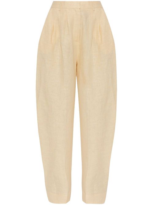 Tailored tapered trousers - Neutrals