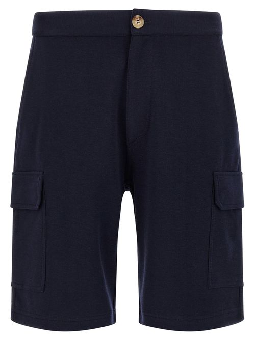 Cargo Blend Bermuda Shorts — Navy