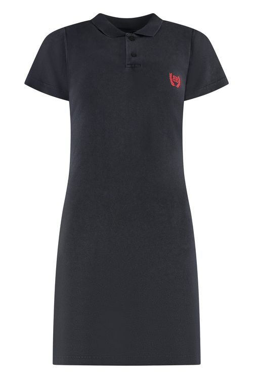 Polo-collar Mini Dress