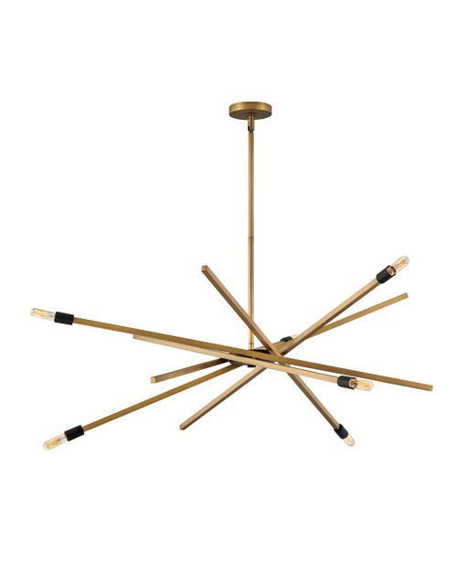 Heritage Brass LED Chandelier from the Archer Collection