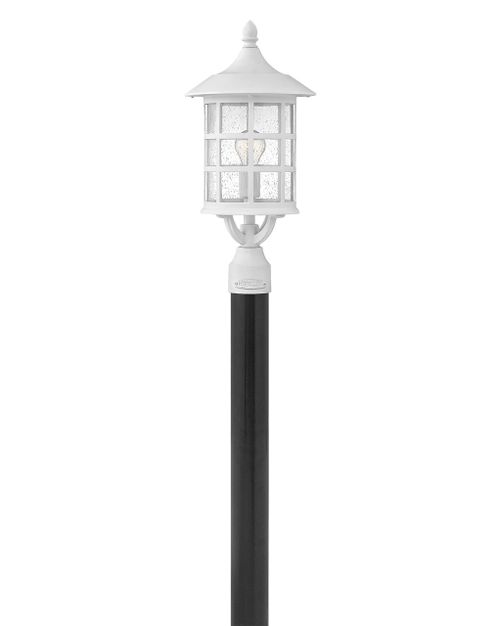 Textured White LED Outdoor Lantern from the Freeport Coastal Elements Collection