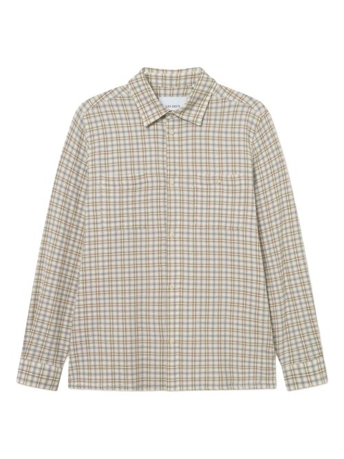 Checked chest-pocket shirt - Green