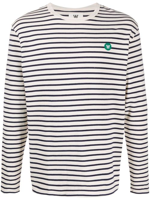 Mells striped long sleeved T-shirt - Neutrals
