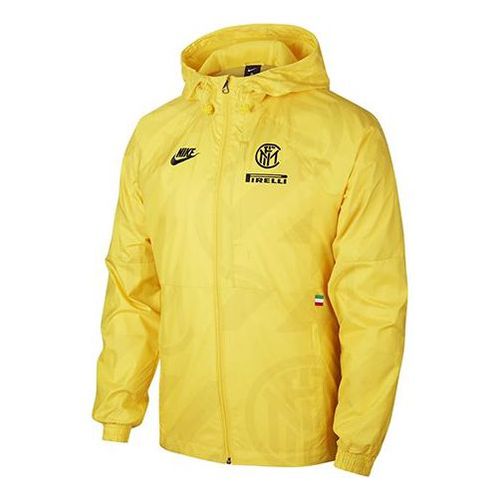 Inter Milan x Pirelli Light Water Repel Zip Jacket Yellow