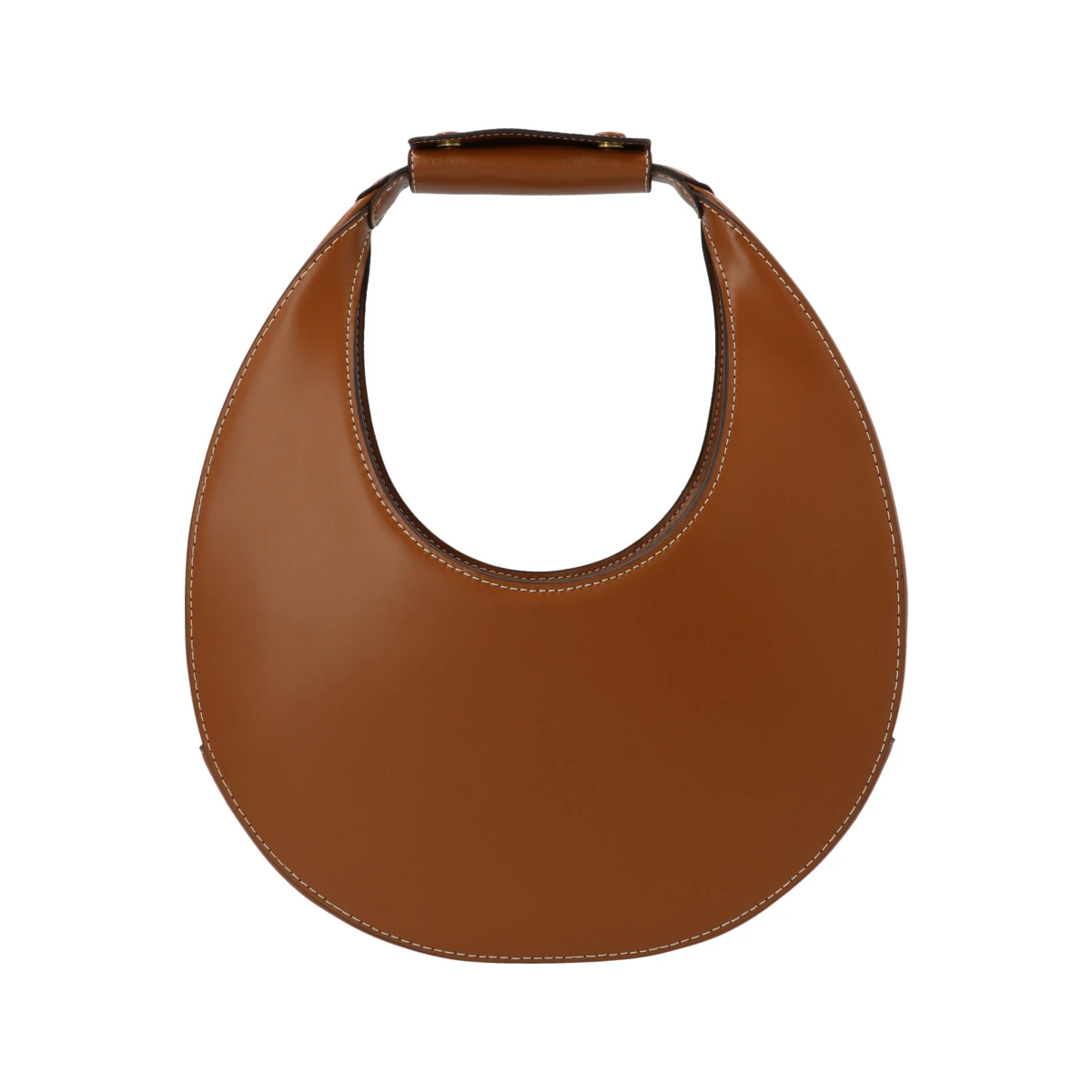 Moon leather shoulder bag - Brown