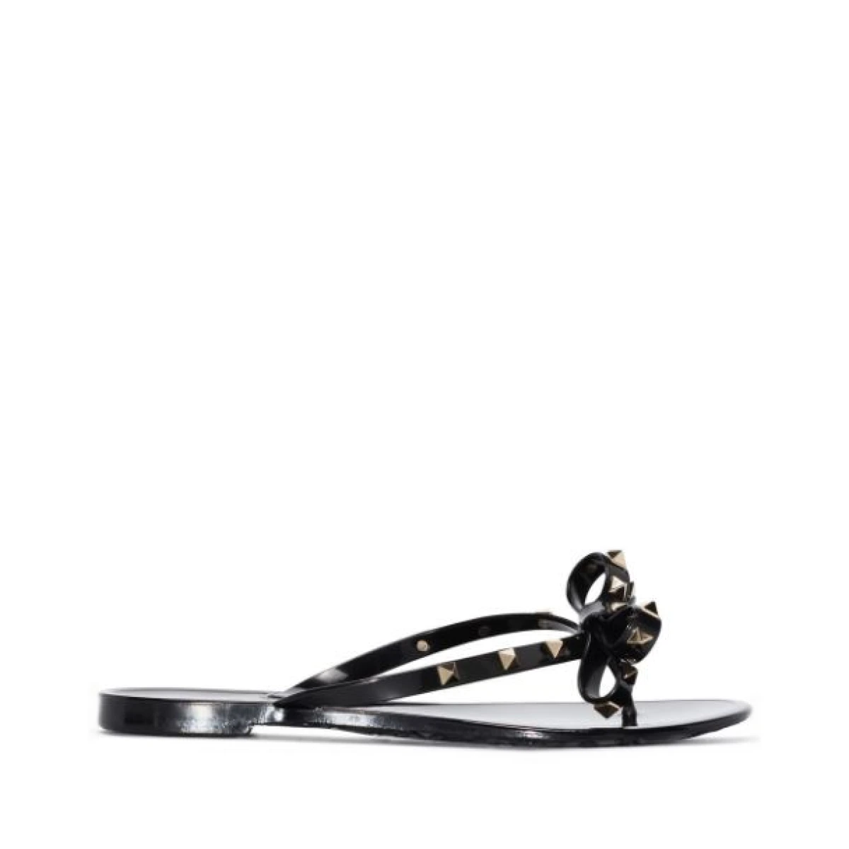 Rockstud flat thong-strap sandals