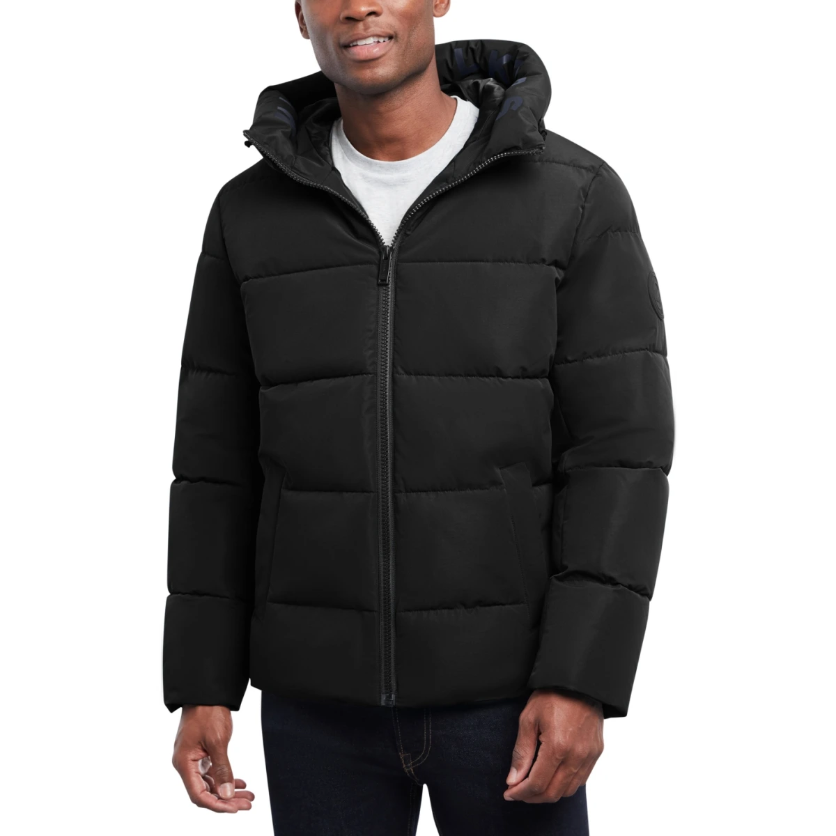 Men's Quilted Hooded Puffer Jacket