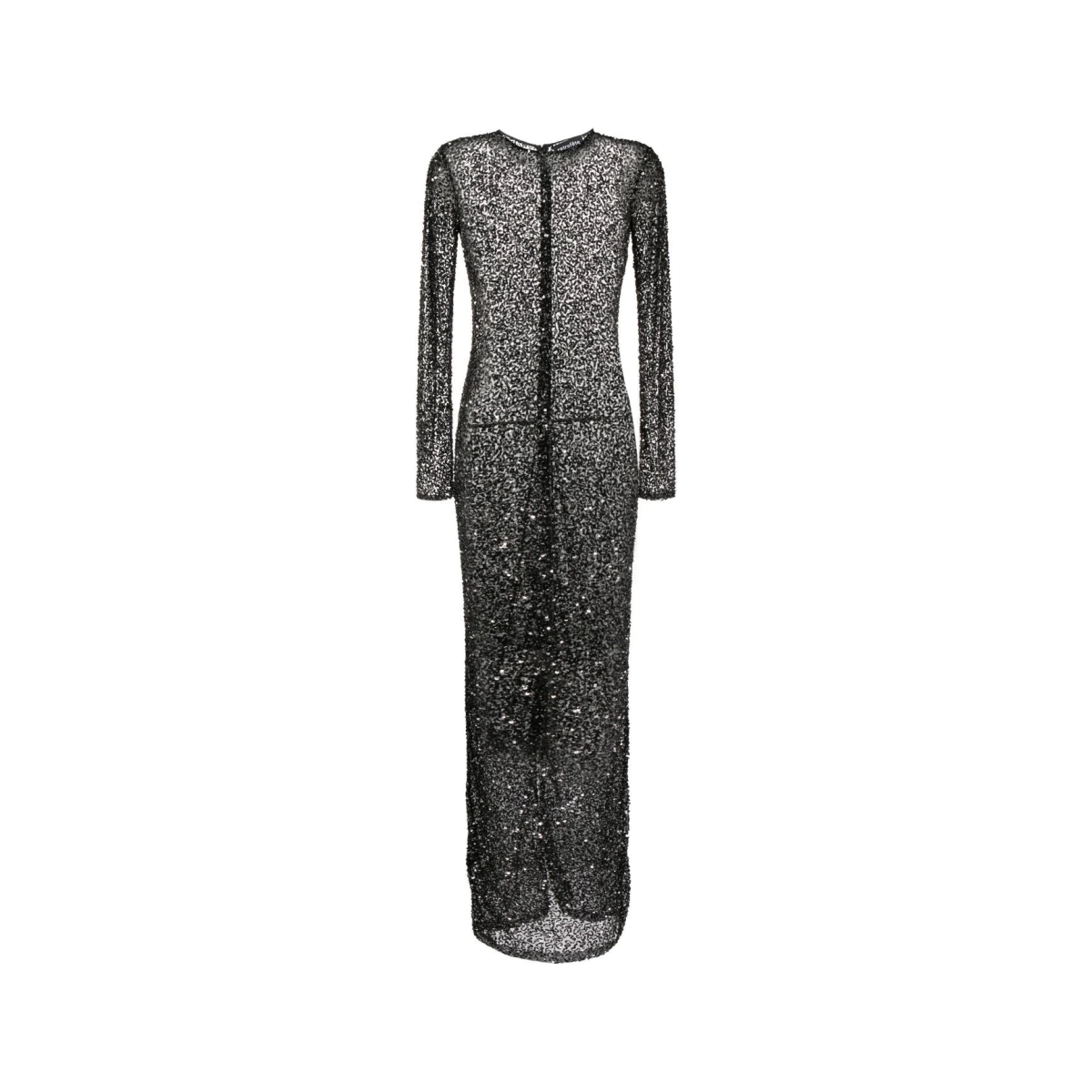 Heidi sequin long-sleeve dress - Black