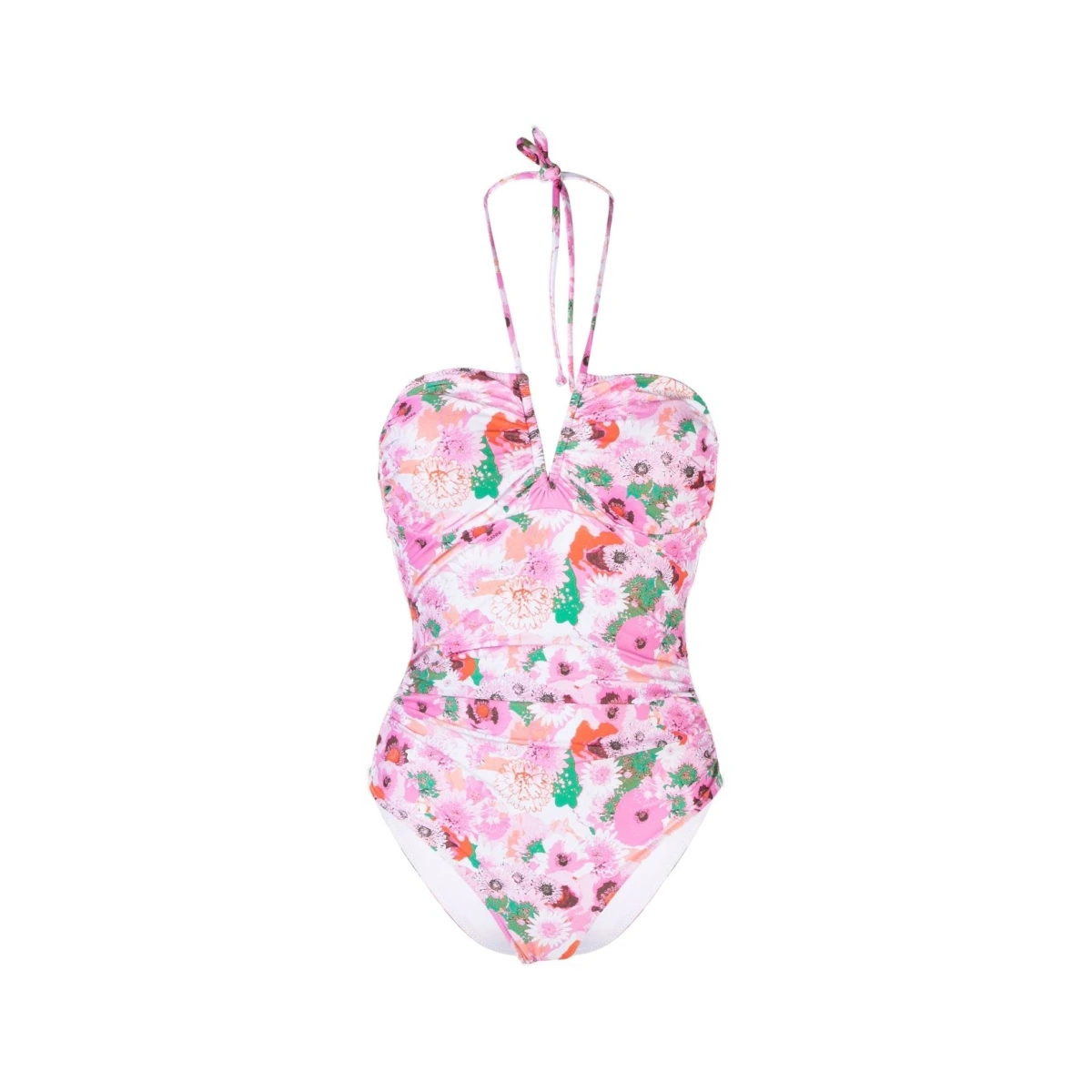 Floral-print swimsuit - Pink