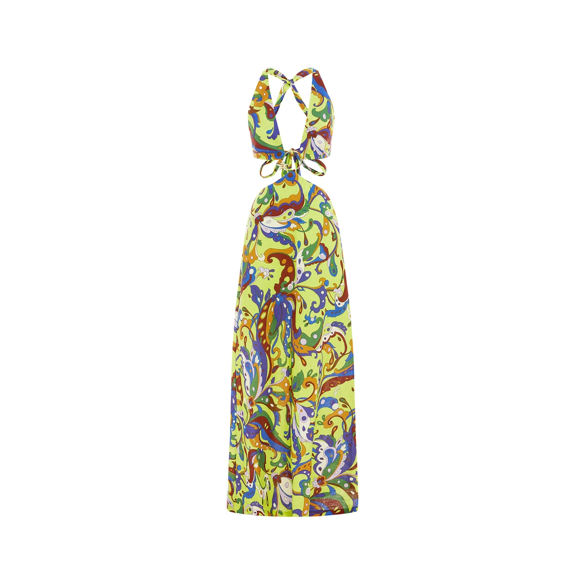 Women's Yvette Linen Cutout Maxi Dress