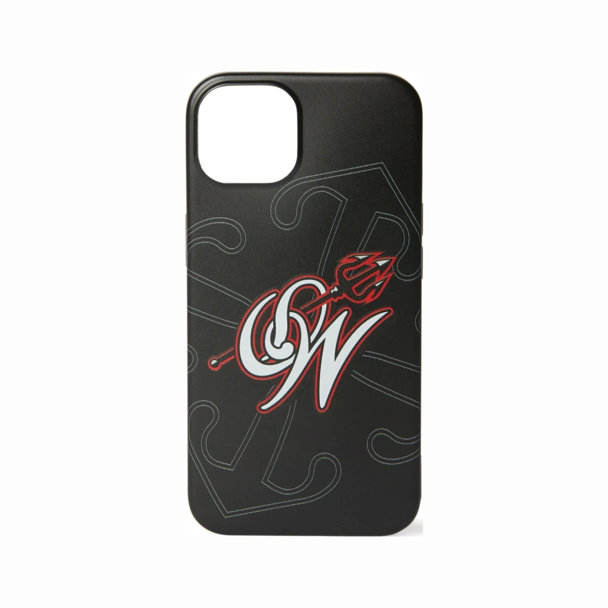 X AC Milan logo-print iPhone case - Black
