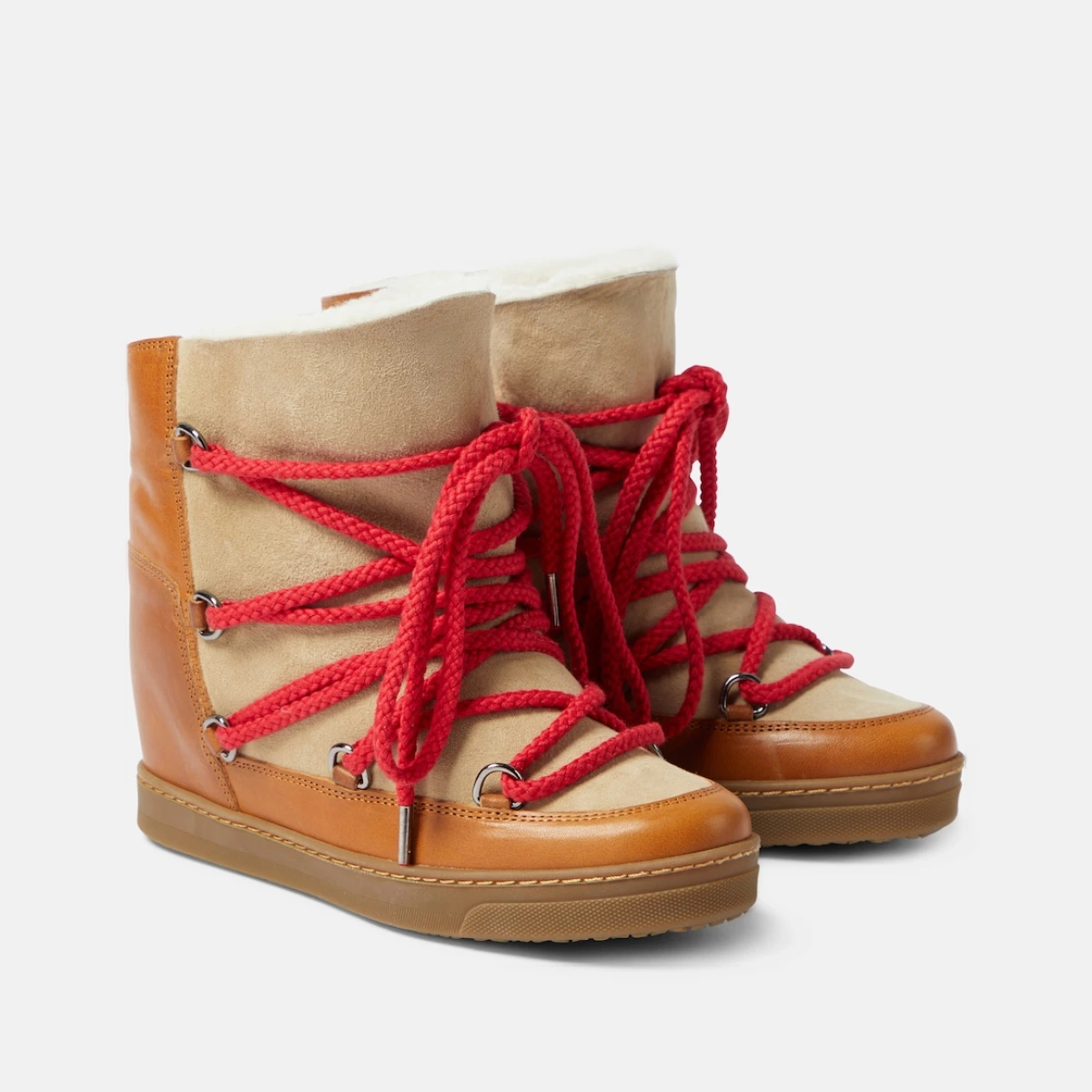 Isabel Marant Nowles leather snow boots