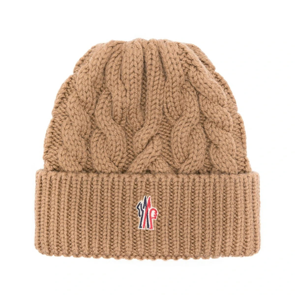 Logo-patch virgin wool beanie - Neutrals