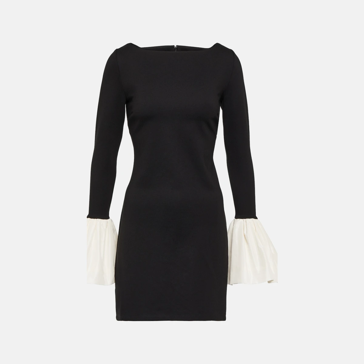 Hawthorne taffeta-trimmed minidress