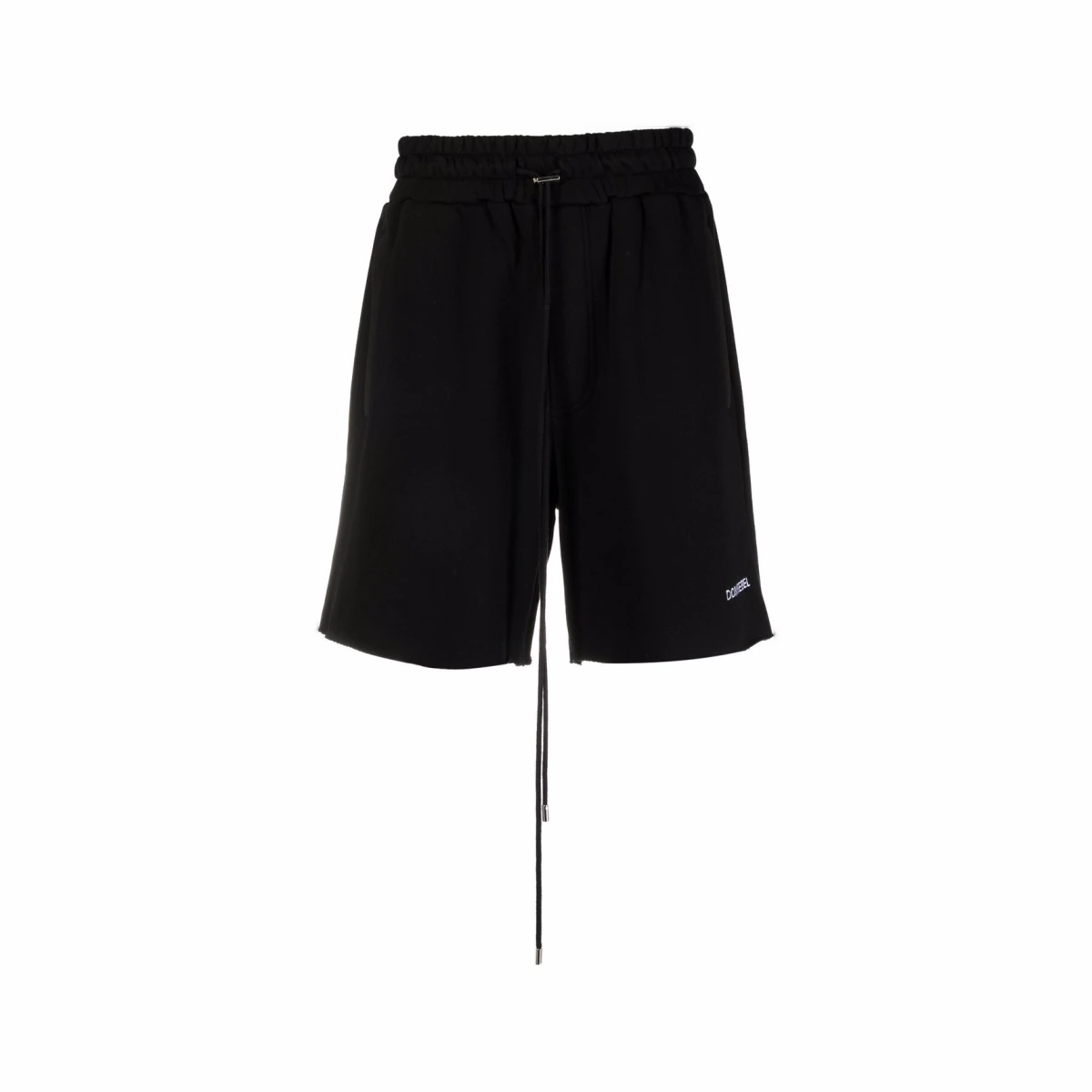 Logo-embroidered track shorts - Black