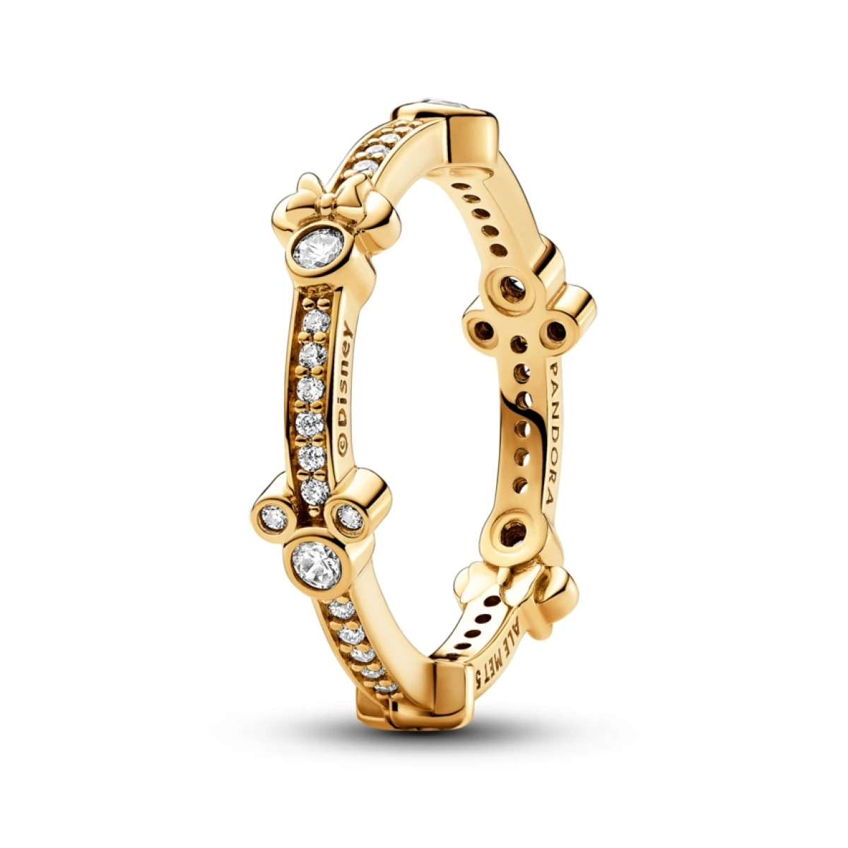 Disney Cubic Zirconia Mickey Mouse Minnie Mouse Ring - Clear