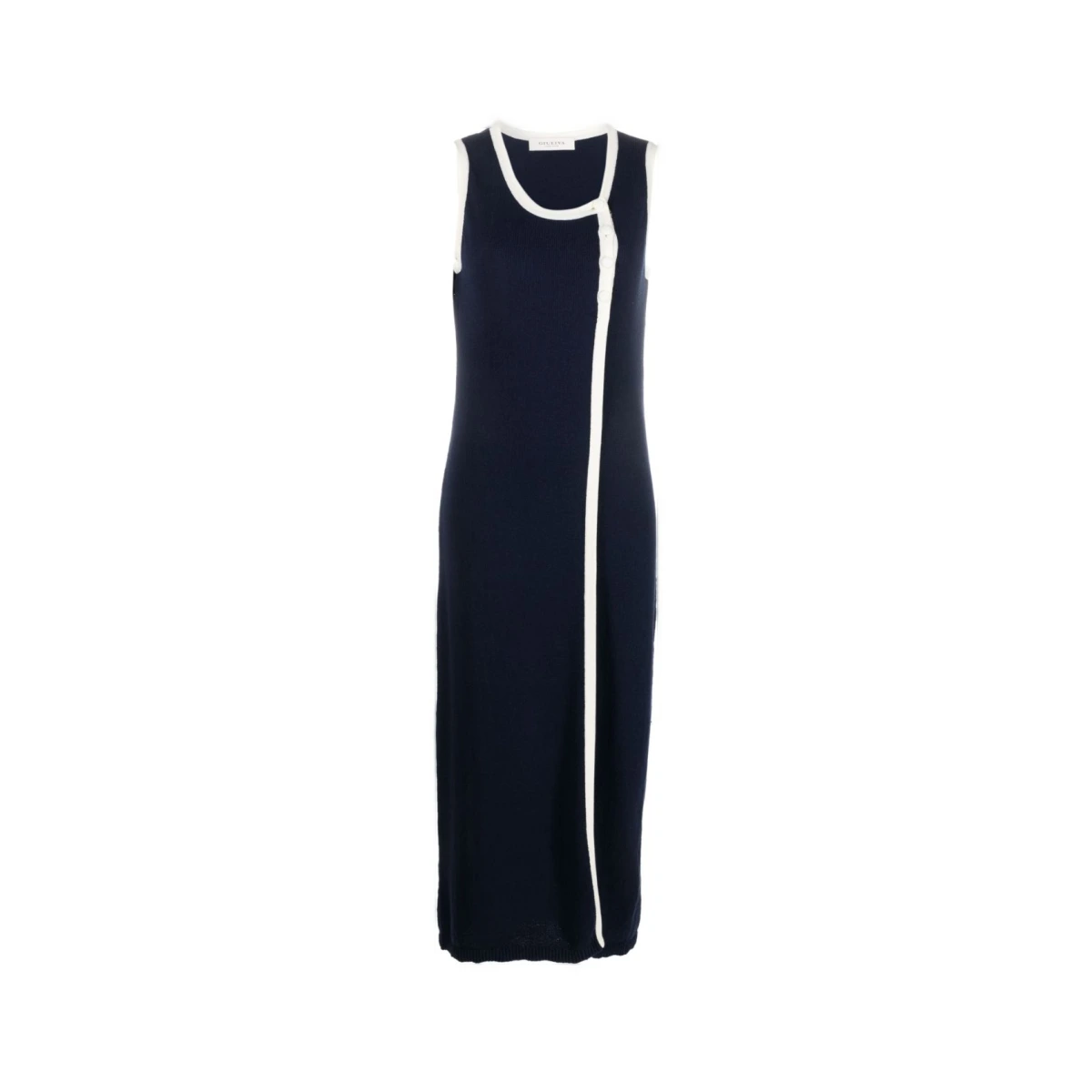 Lisa cotton-blend midi dress - Blue