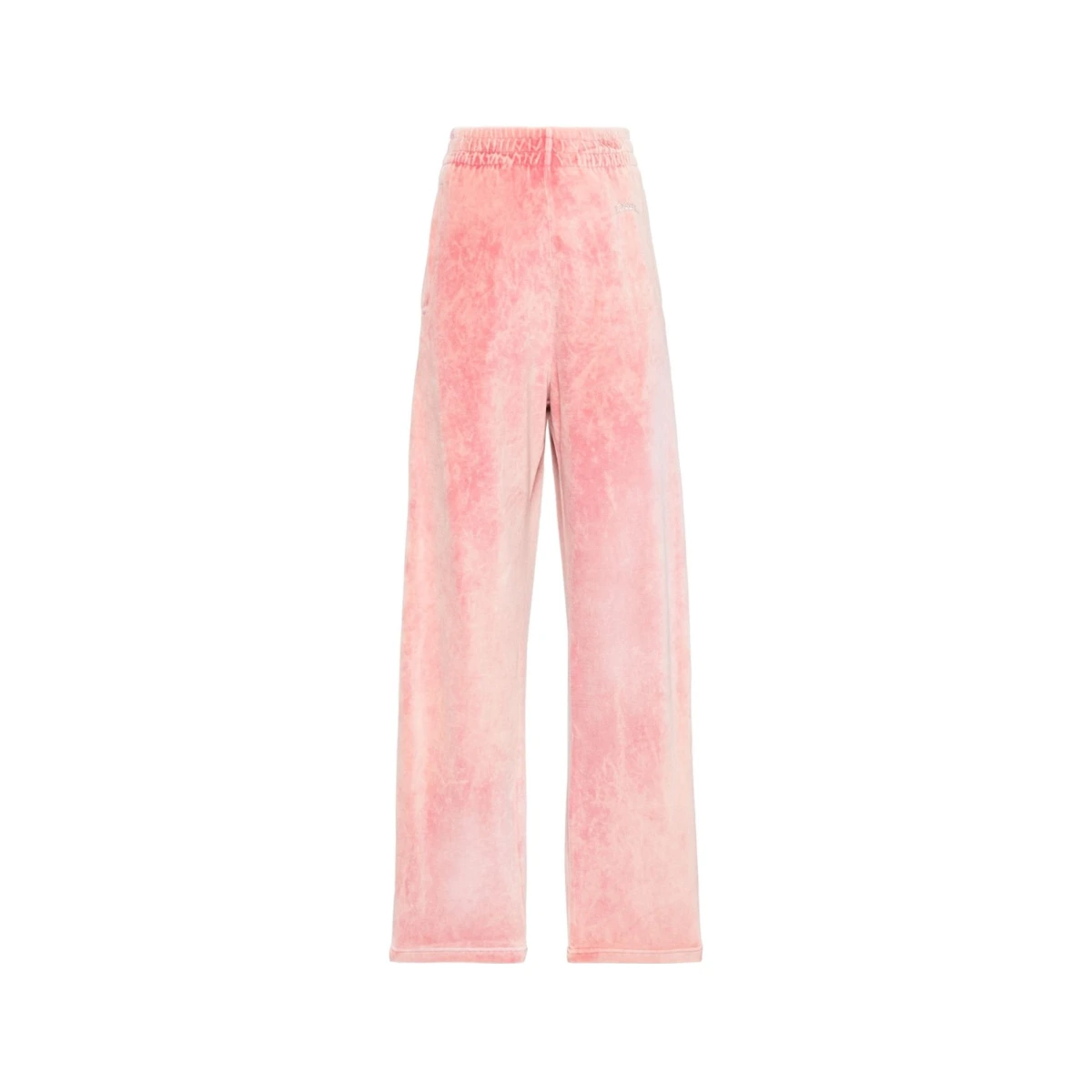 Low-rise velvet trousers - Pink