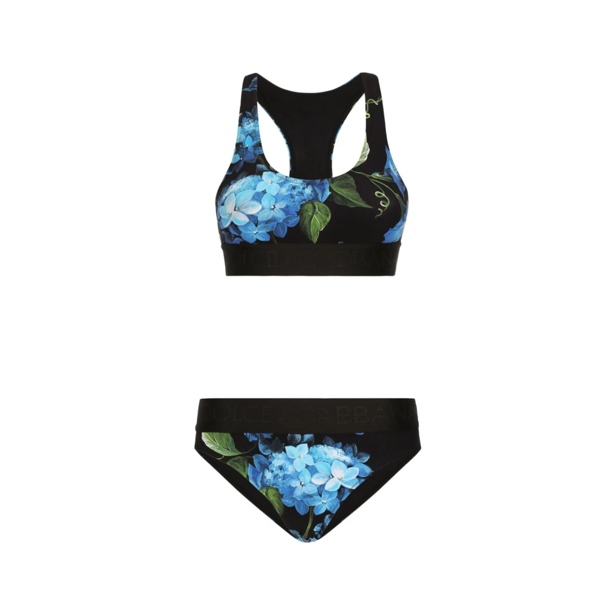 Bluebell bralette bikini set - Black