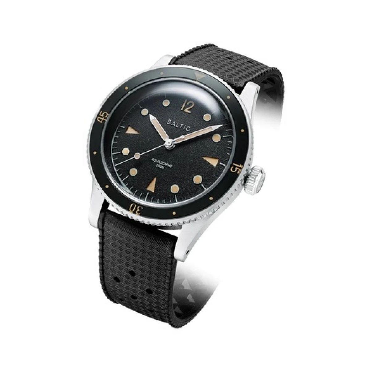 Aquascaphe Classic Automatic Black Dial Mens Watch AQUABLACKCREAM