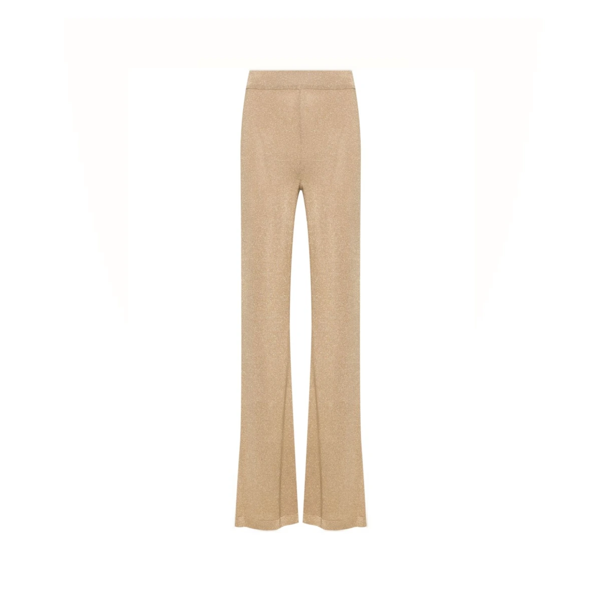 Metallic-threading palazzo pants - Gold