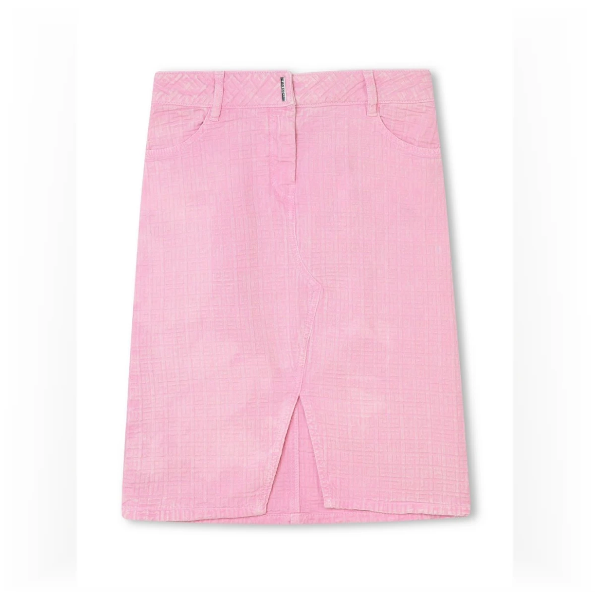 4G-motif cotton skirt - Pink