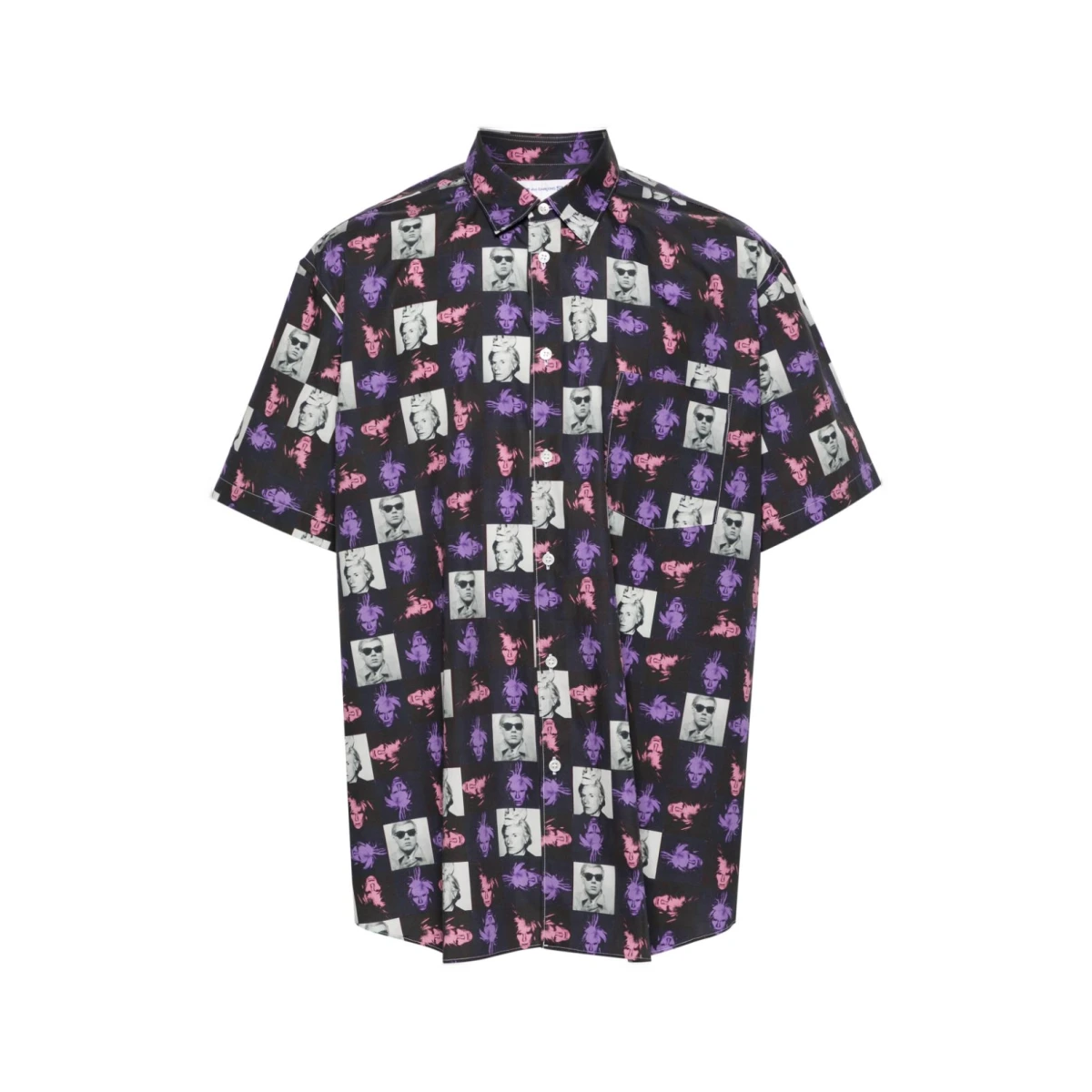 Andy Warhol-print poplin shirt - Black