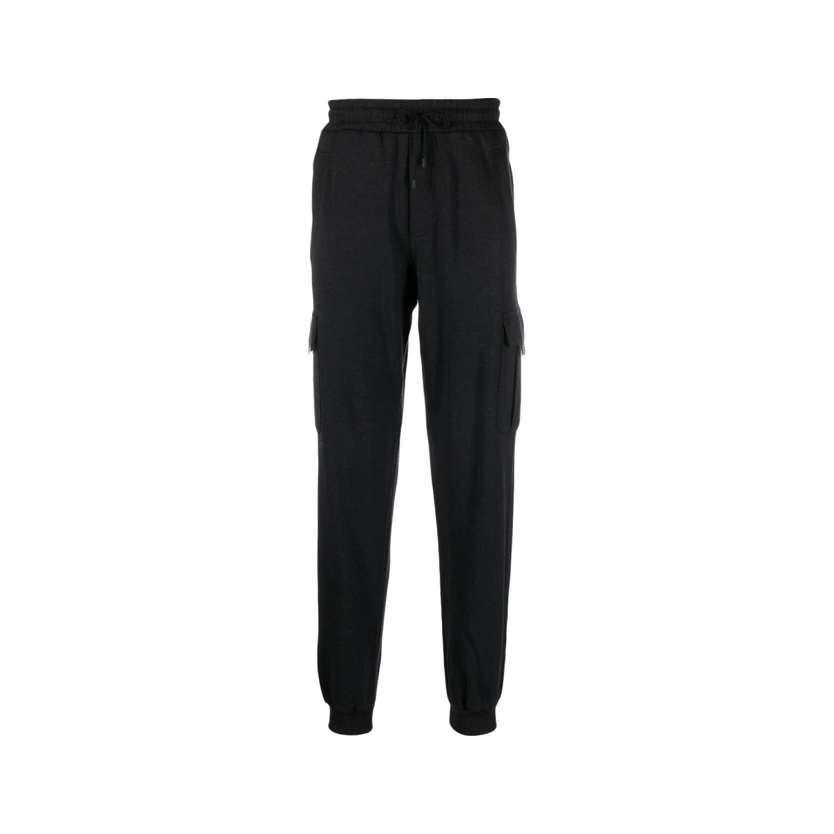 Logo-patch cargo track pants - Black