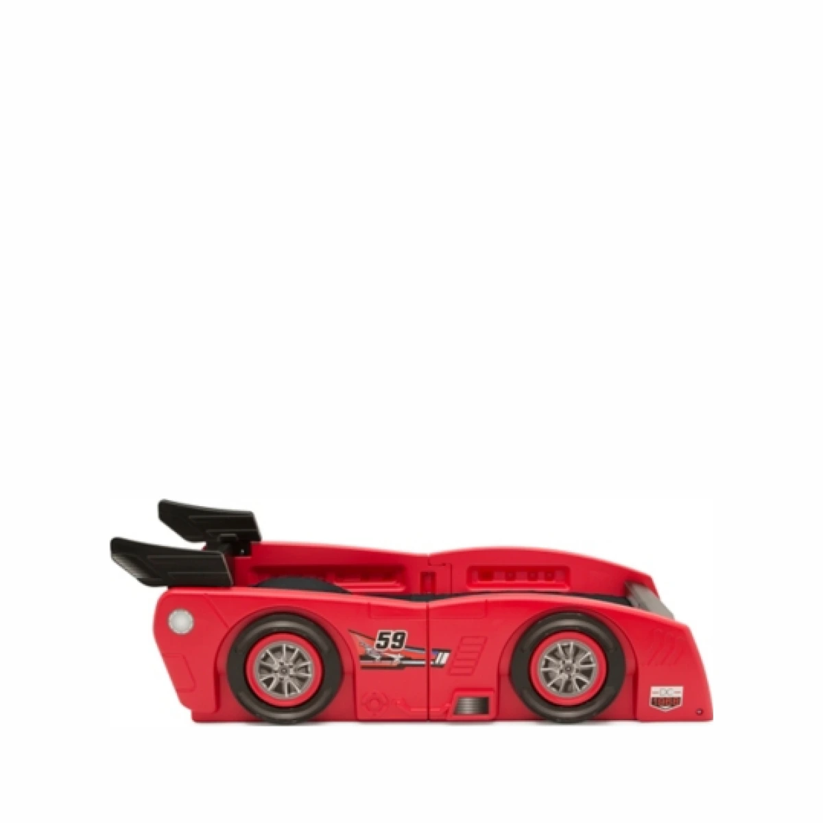 Delta Children Grand Prix Race Car Toddler And Twin Bed, Red