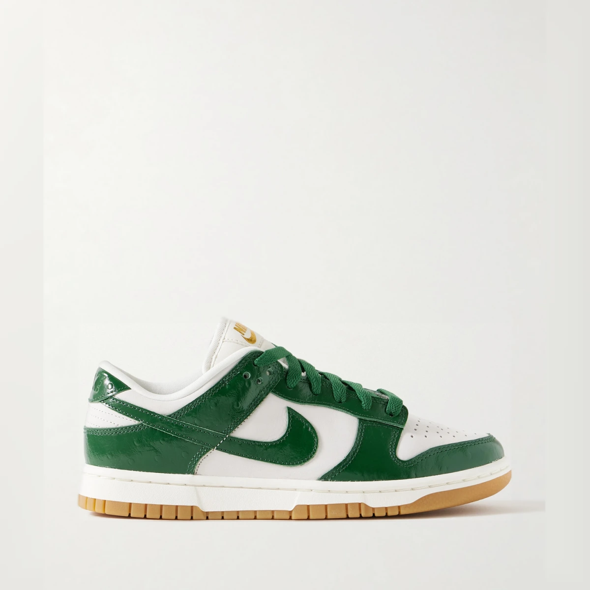 Dunk Low Lx Nbhd Textured And Smooth Leather Sneakers - Green