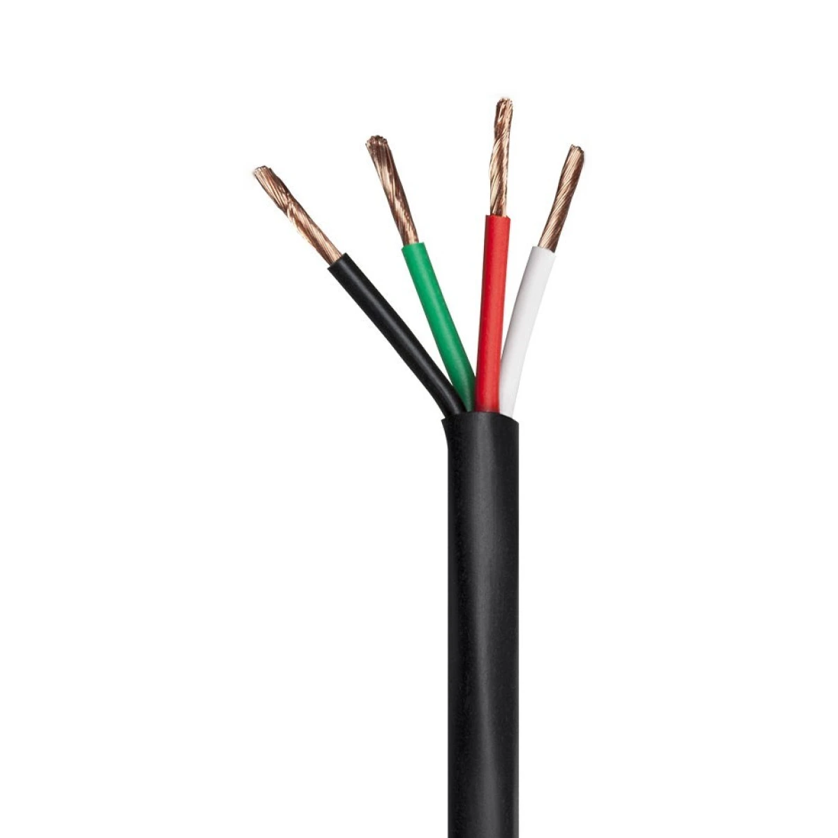 Speaker Wire, CMP Rated, 4-Conductor, 16AWG, 1000ft, Black