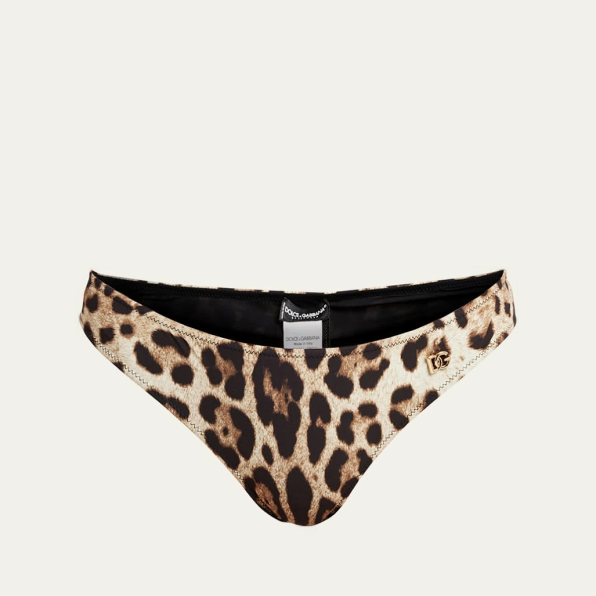 Leopard-Print Bikini Bottoms