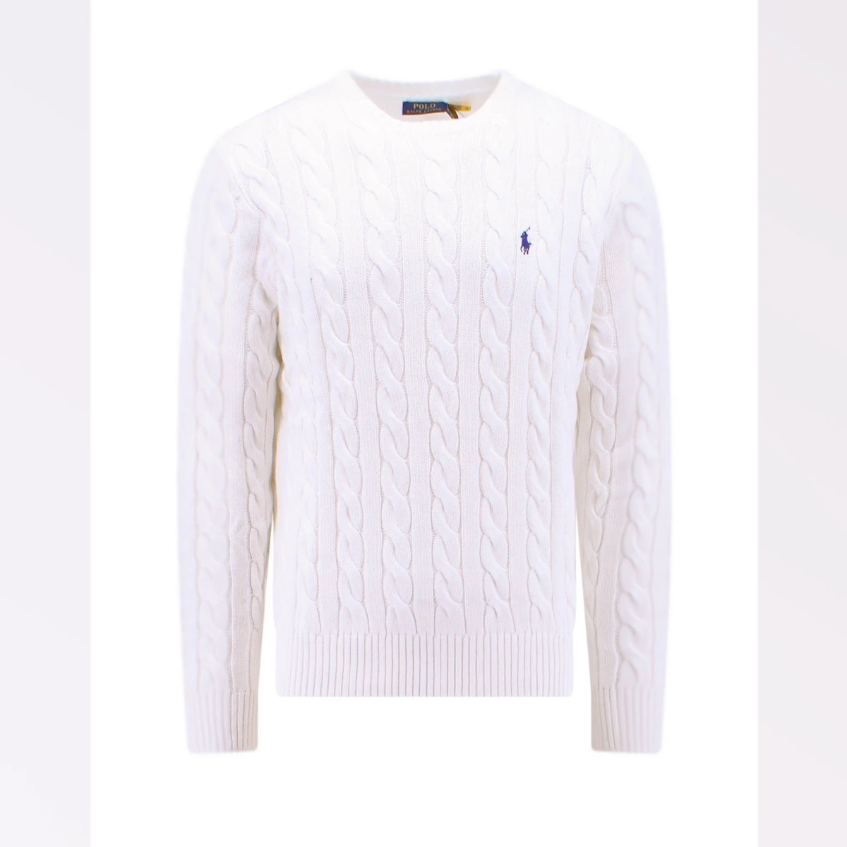 -Maglia in cotone con logo iconico-Uomo