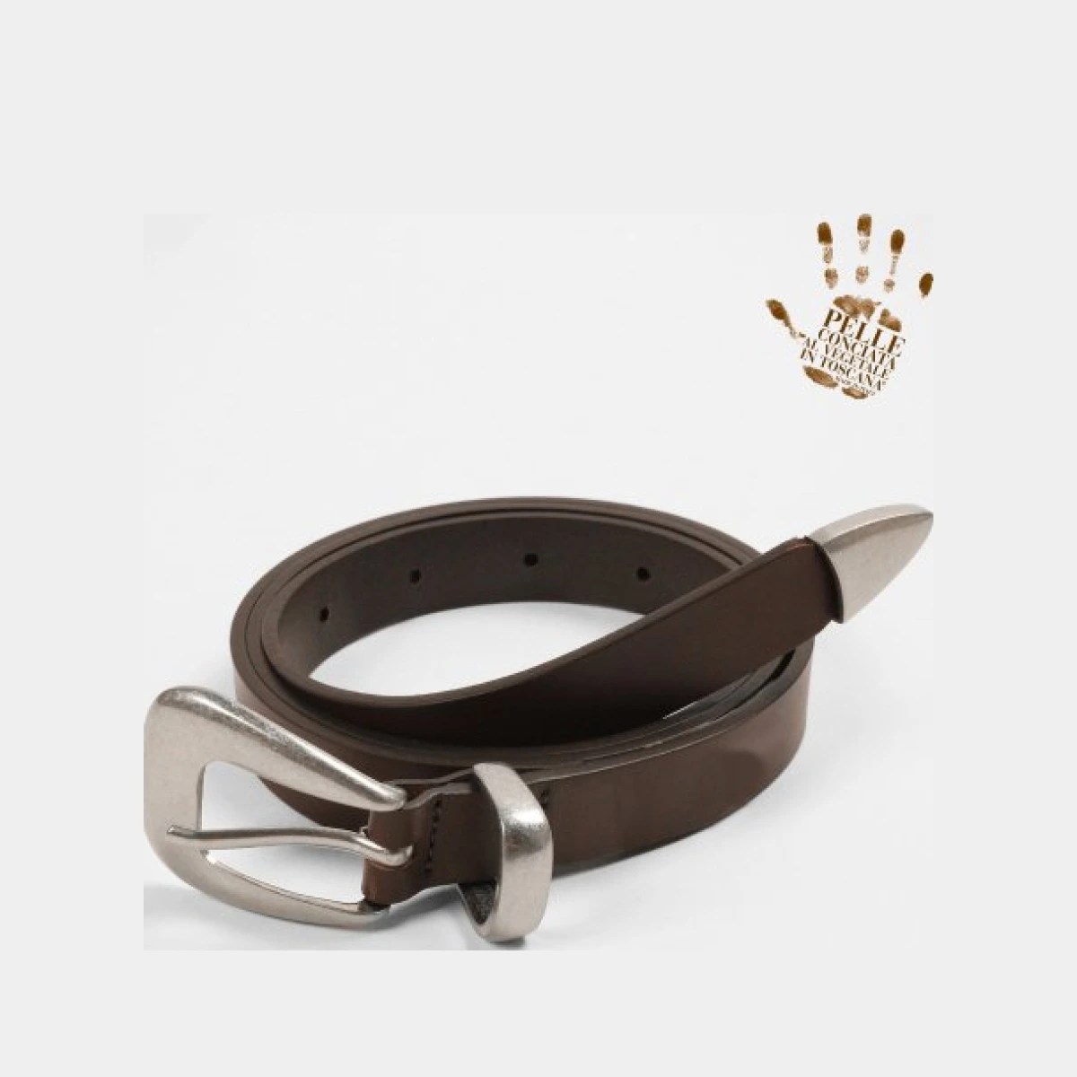 Simple Western Hard Leather Belt