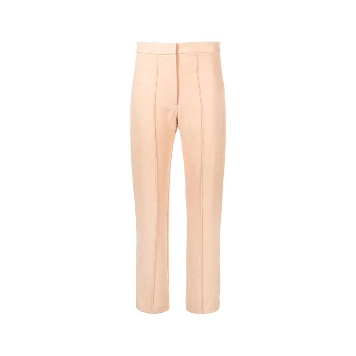 Pleat-detail straight-leg trousers - Neutrals