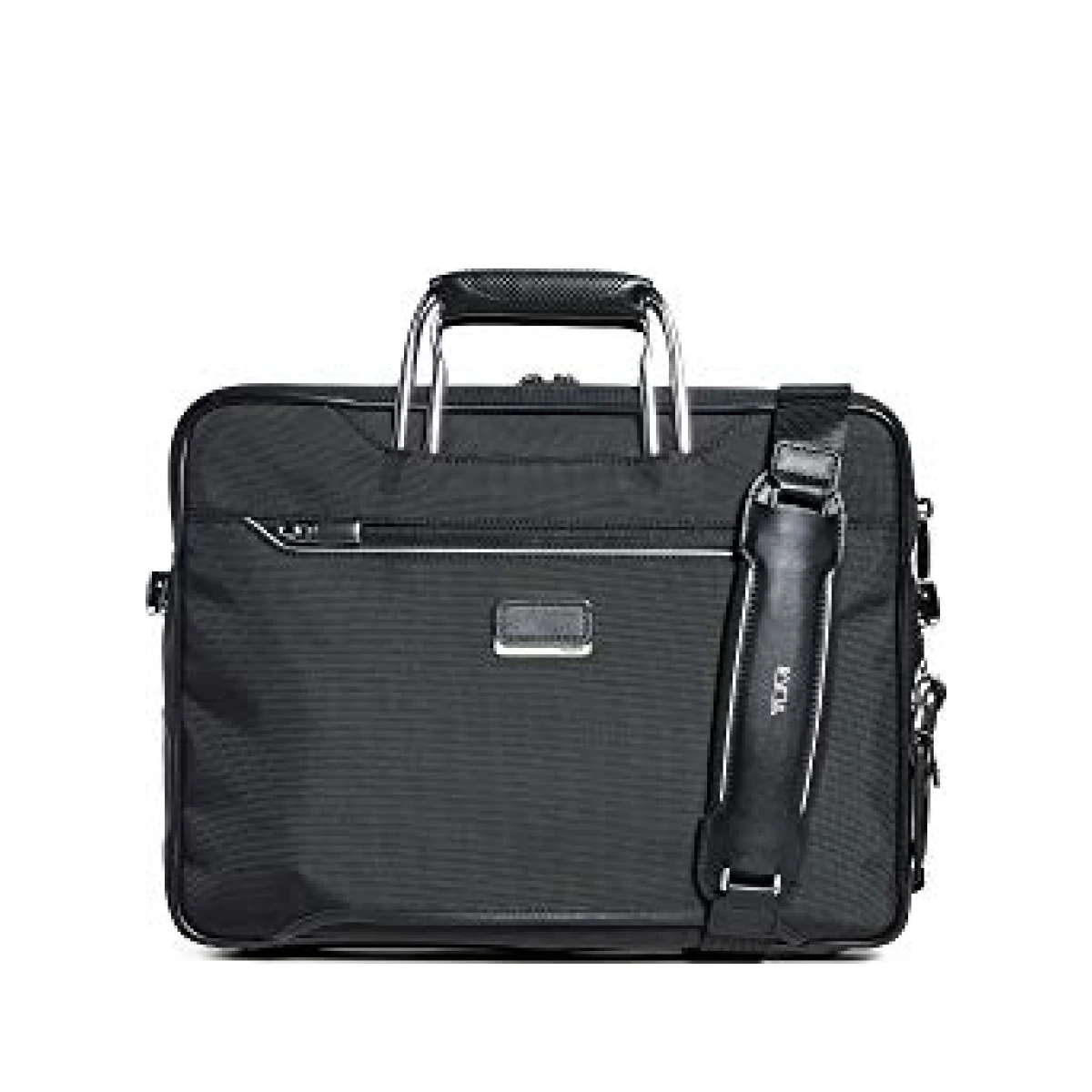 TUMI Men's Arrivé Hannover Slim Briefcase, Black, One Size