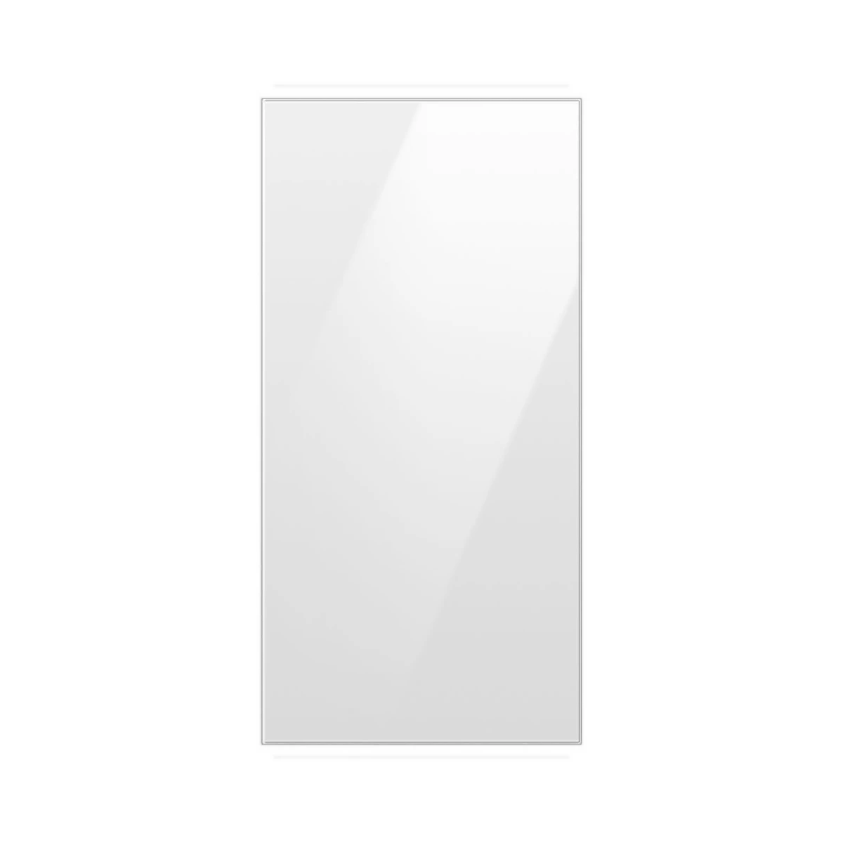 Bespoke 4-Door French Door Refrigerator Panel in White Glass - Top Panel(RA-F18DU412/AA)