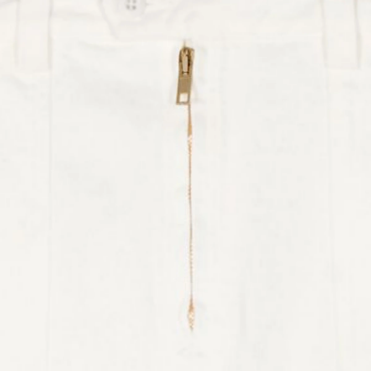 Sarah denim mini skirt - White