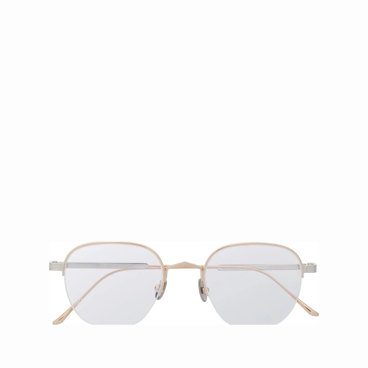 Oval frame glasses - Gold