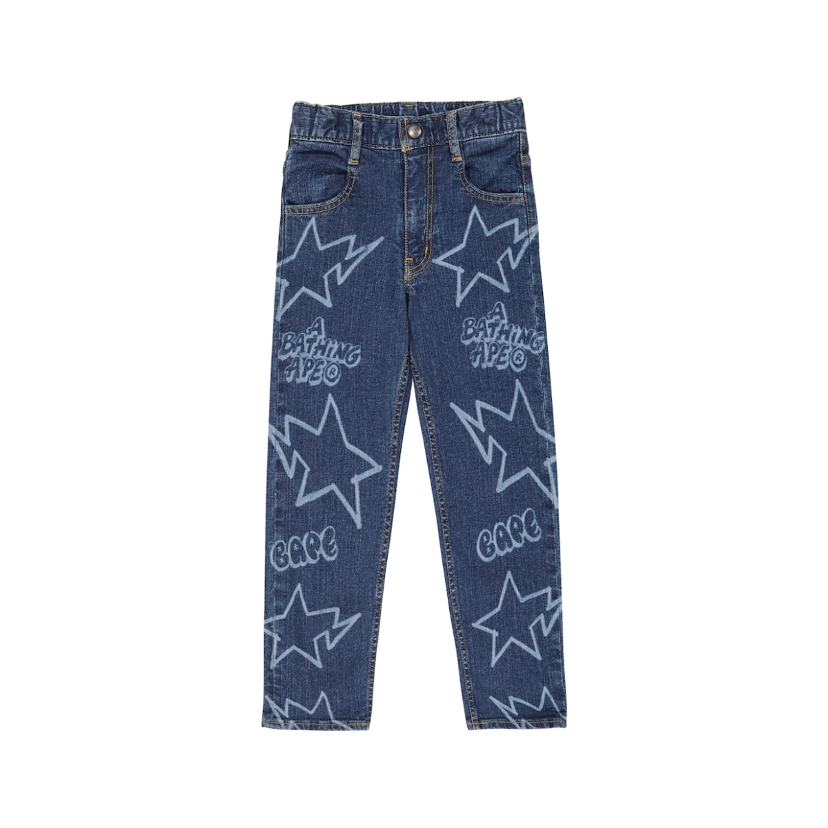 BAPE Kids Printed jeans