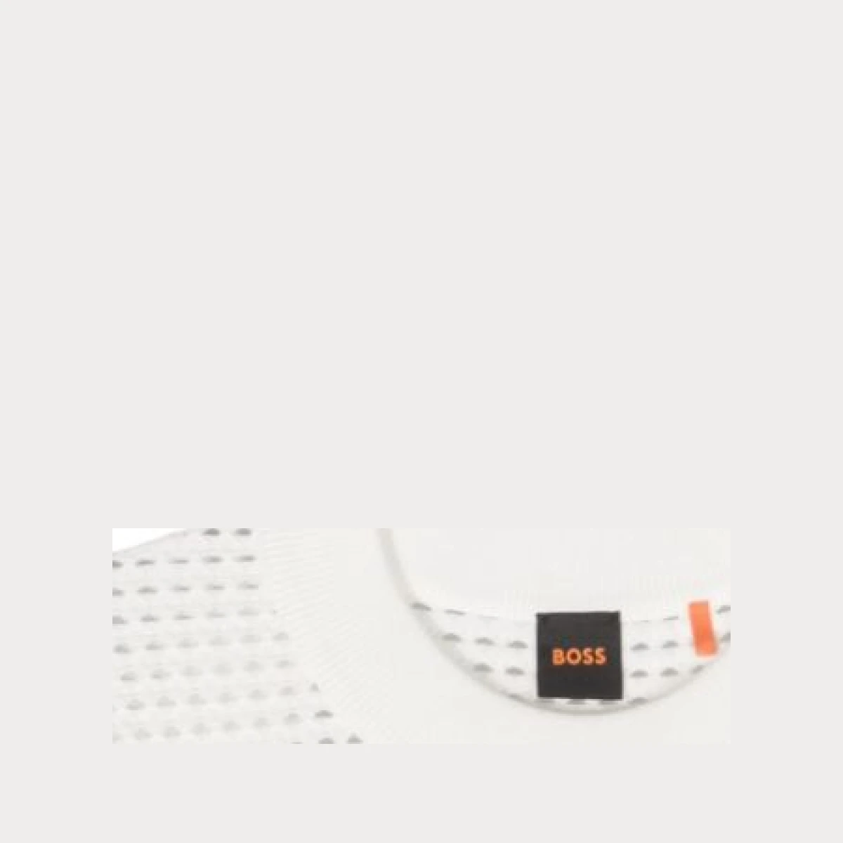 Perforated-logo open-knit jumper - White