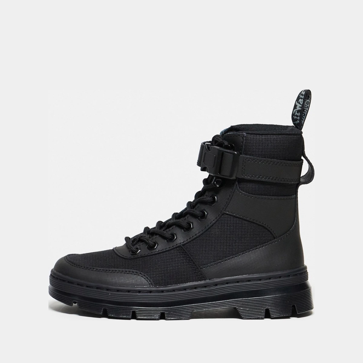 Combs Tech 8 tie boots in black leather