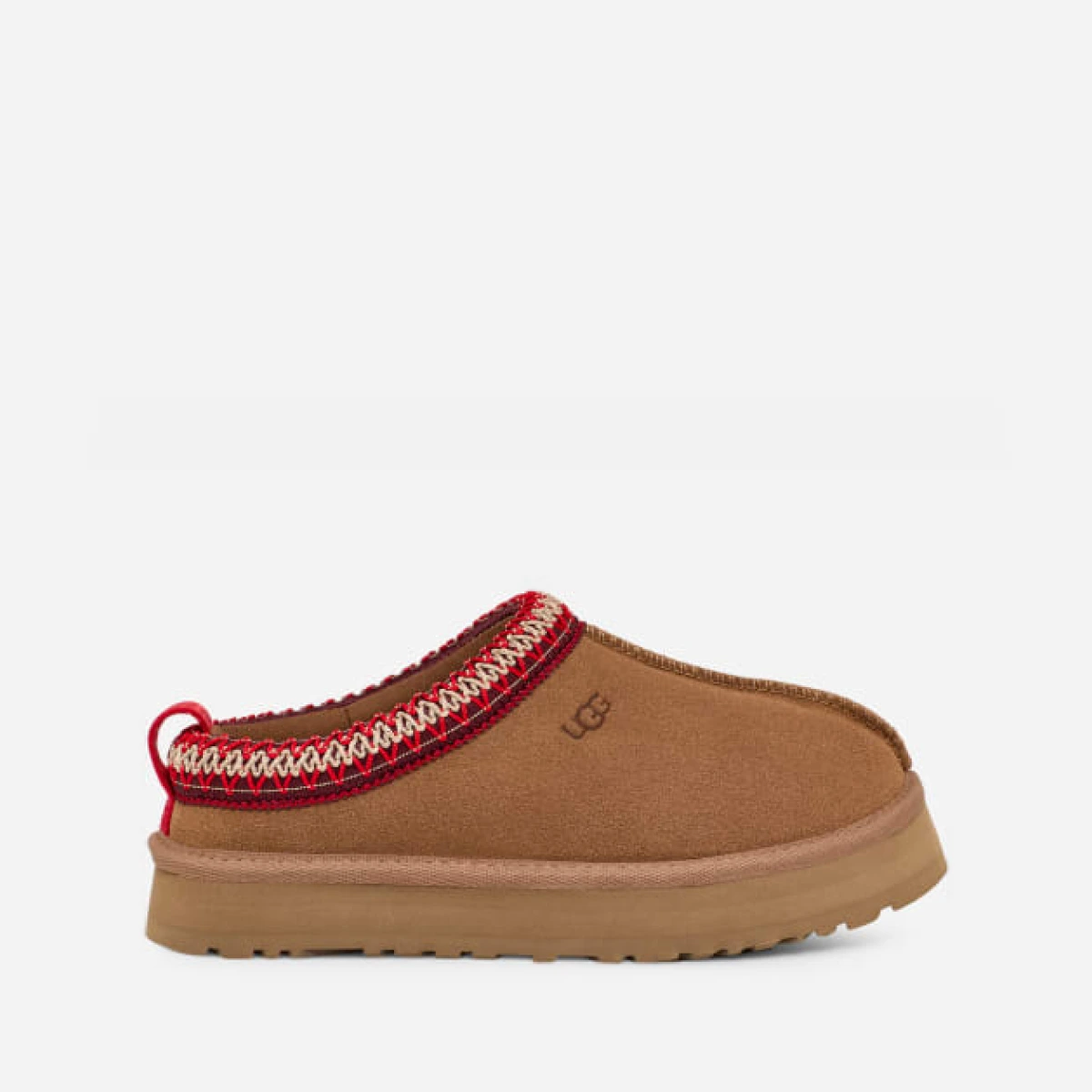 ® Kids' Tazz Suede Slippers in Chestnut