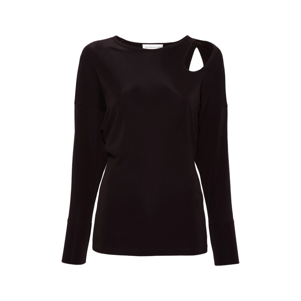 Cut-out jersey top - Purple