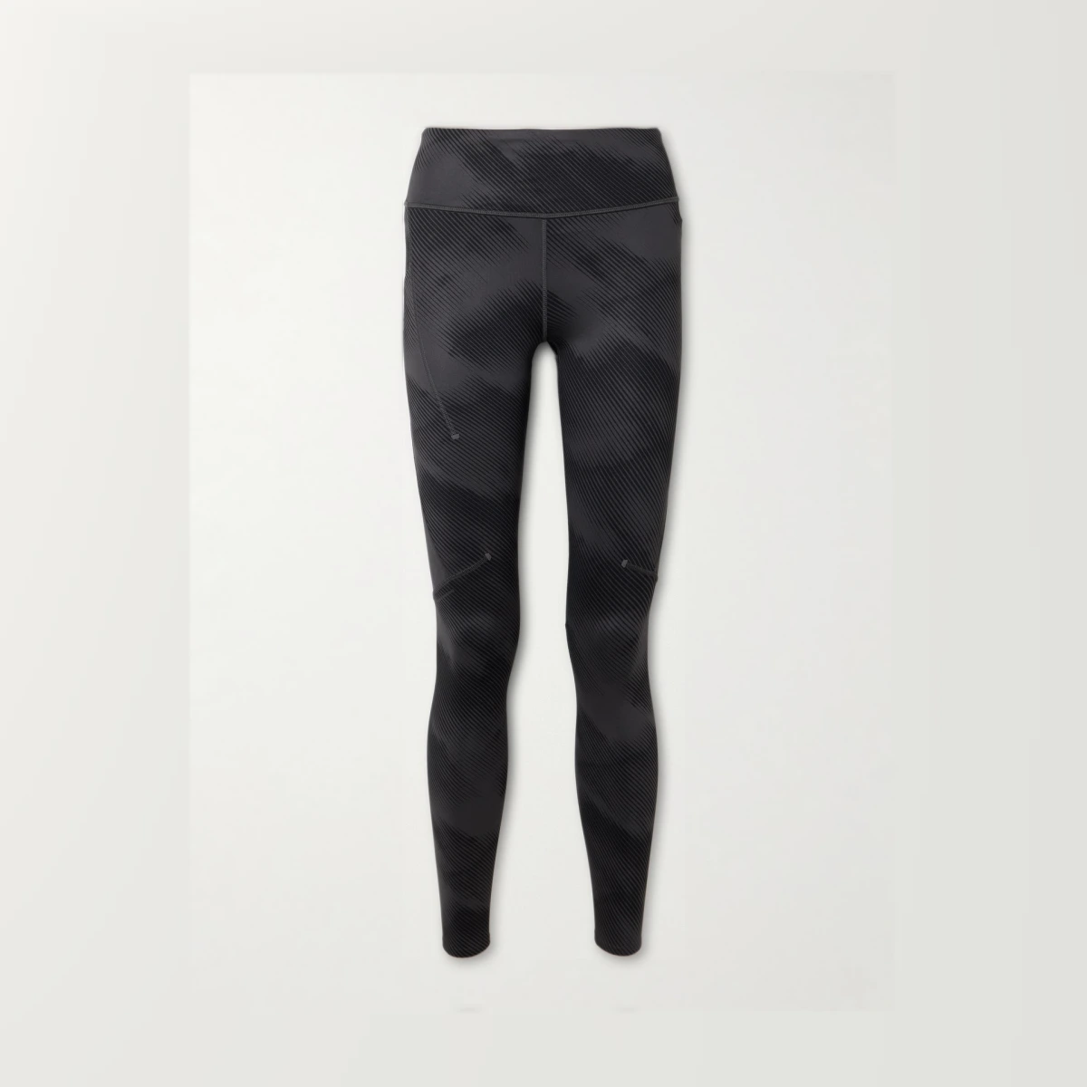 Performance Printed Recycled Stretch-jersey Leggings - Black