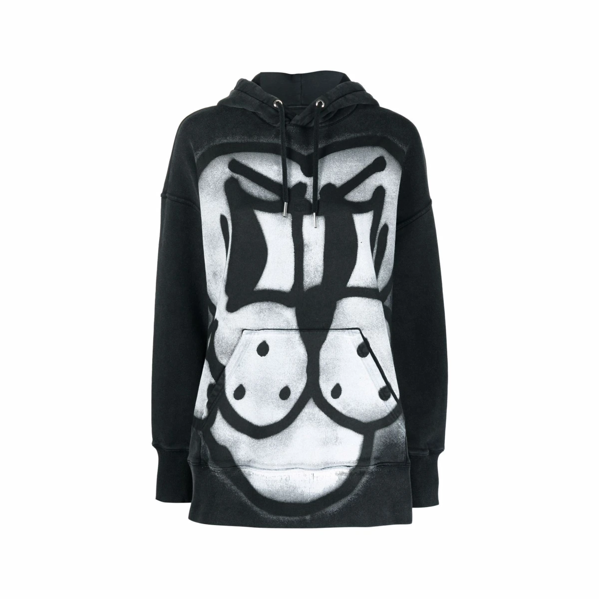Chito Dog print hoodie - Black
