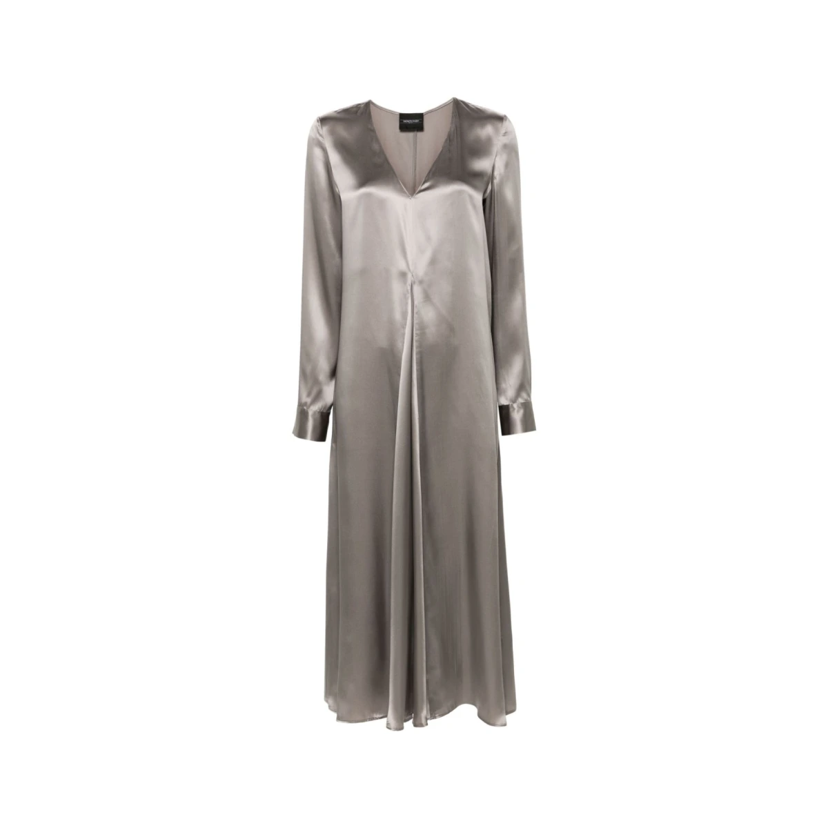 Silk satin maxi dress - Silver